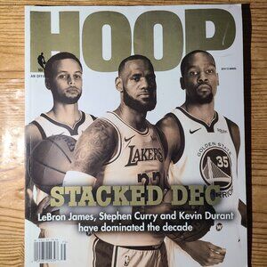 Curry, Durant & James cover NBA Hoop magazine (AS IS)